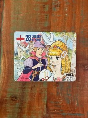 Tombow  Vintage Used Colored Pencils 1981 Swan Lake anime JAPAN NO. 1500KP